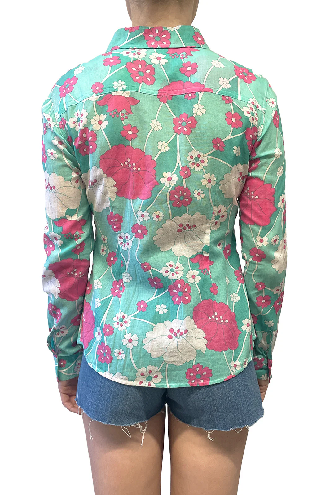 Vintage Izzue Floral Print Button Up - Image 3
