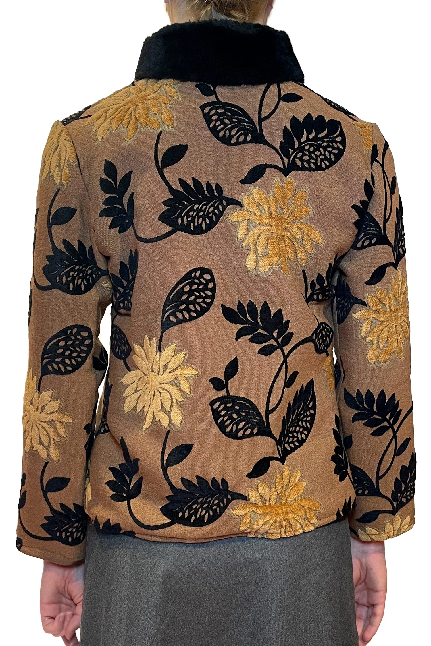 Vintage Scandinavian Chenille Jacquard Jacket - Image 3