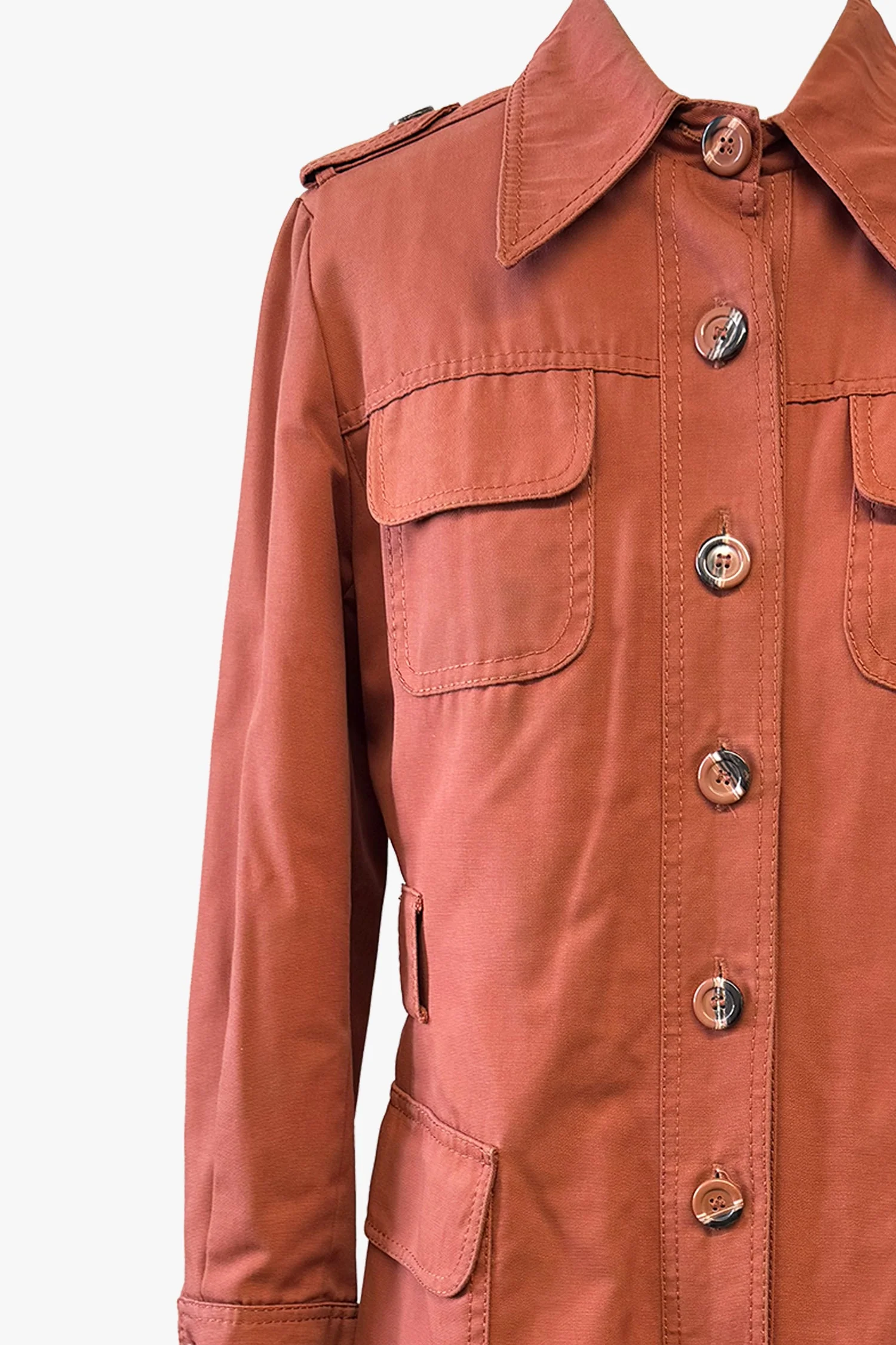 Vintage Seventies Trench Coat - Image 2