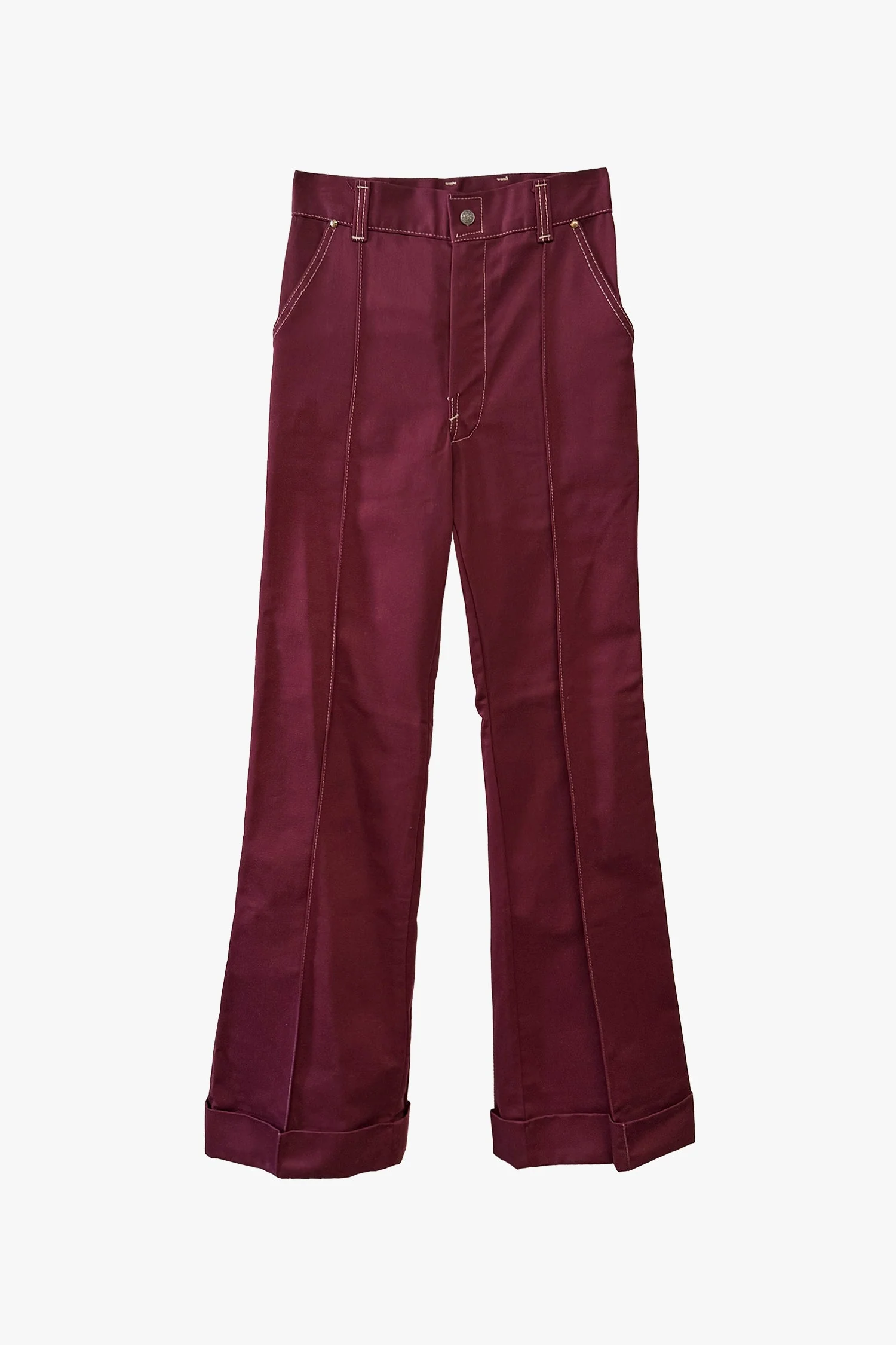Vintage Seventies Pants with Stitching Detail