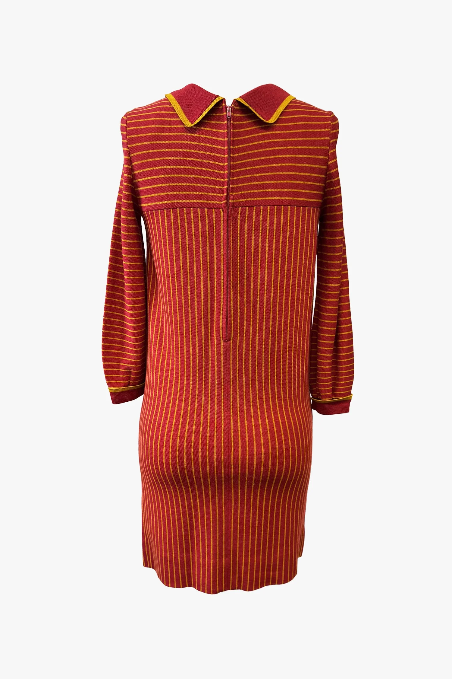Vintage Sixties Knit Striped Dress - Image 3