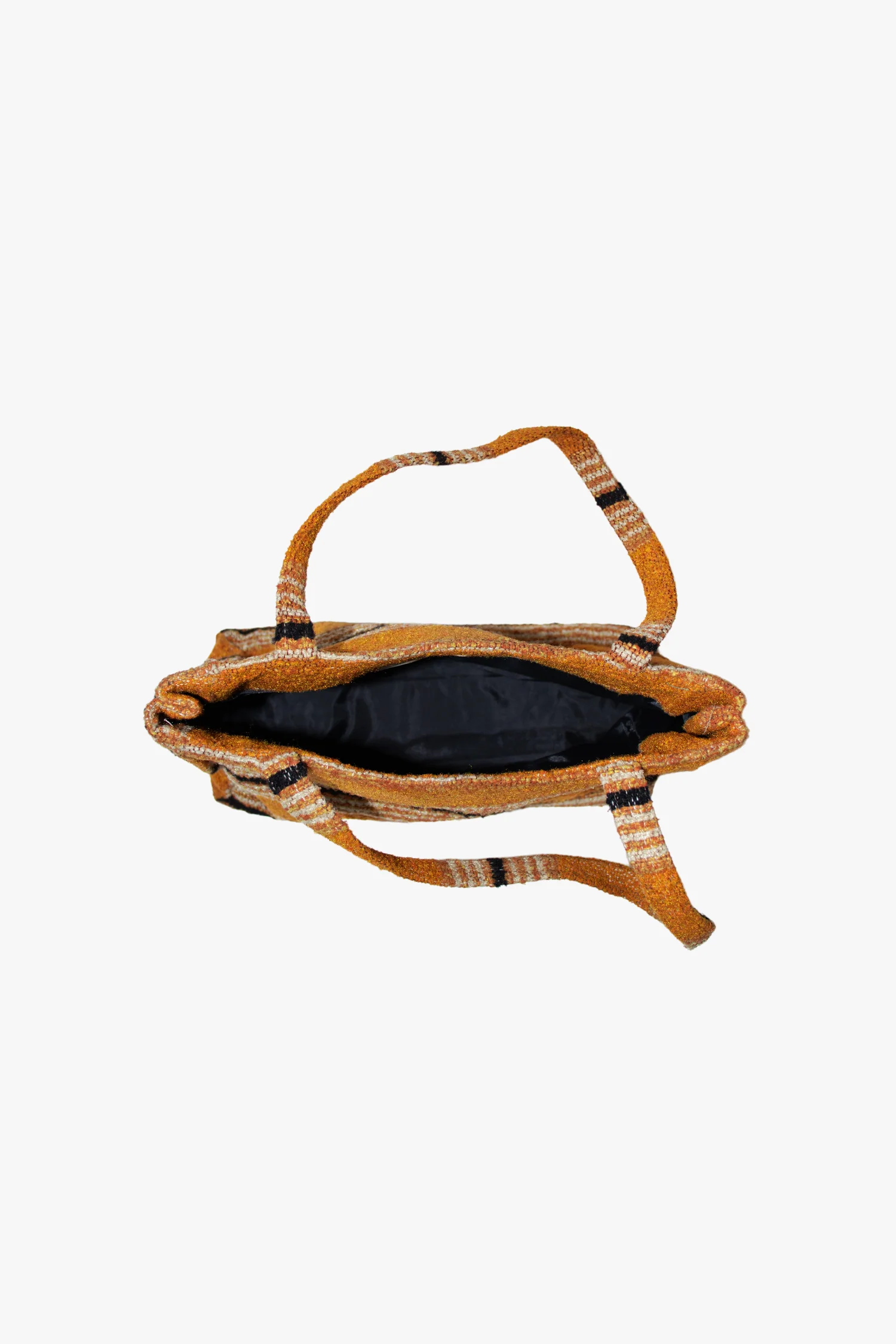 Vintage Tweed Tote Bag- Orange - Image 4