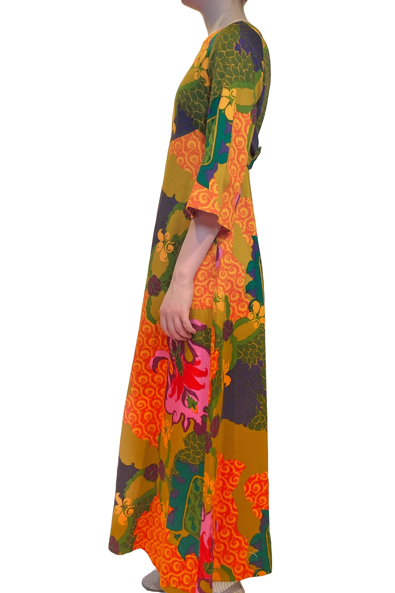Vintage Waltan Clarke's Printed Maxi Dress - Image 3