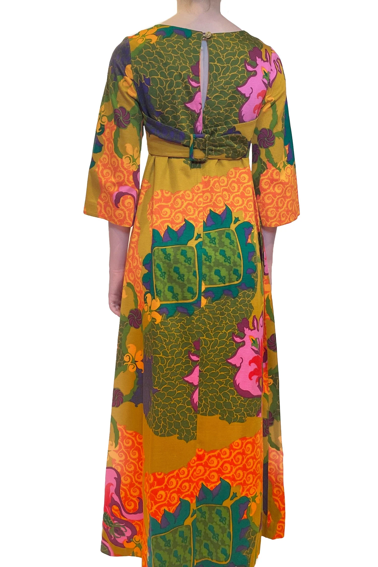 Vintage Waltan Clarke's Printed Maxi Dress - Image 4